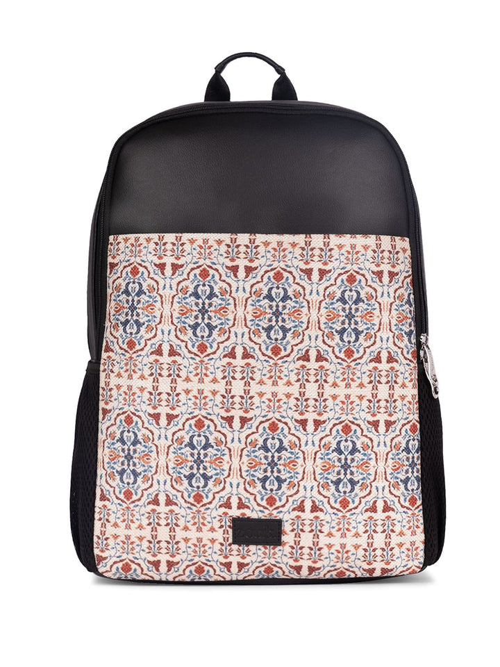 ZOUK Agra Floral Printed Water Resistance Backpack Up To 16 Inch