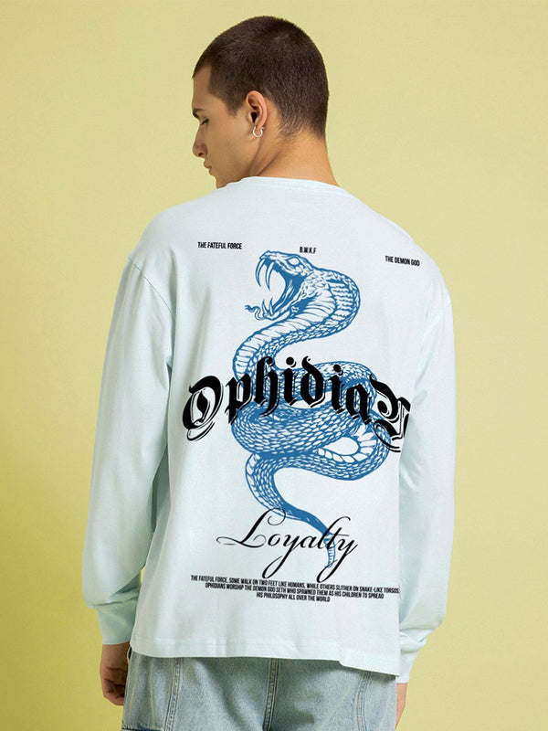 Bewakoof lelaki tipografi dicetak leher bulat kapas tulen t-shirt besar