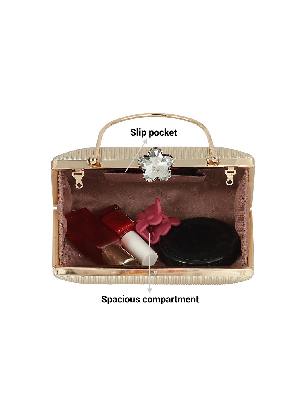 Mochi Embellished Box Clutch