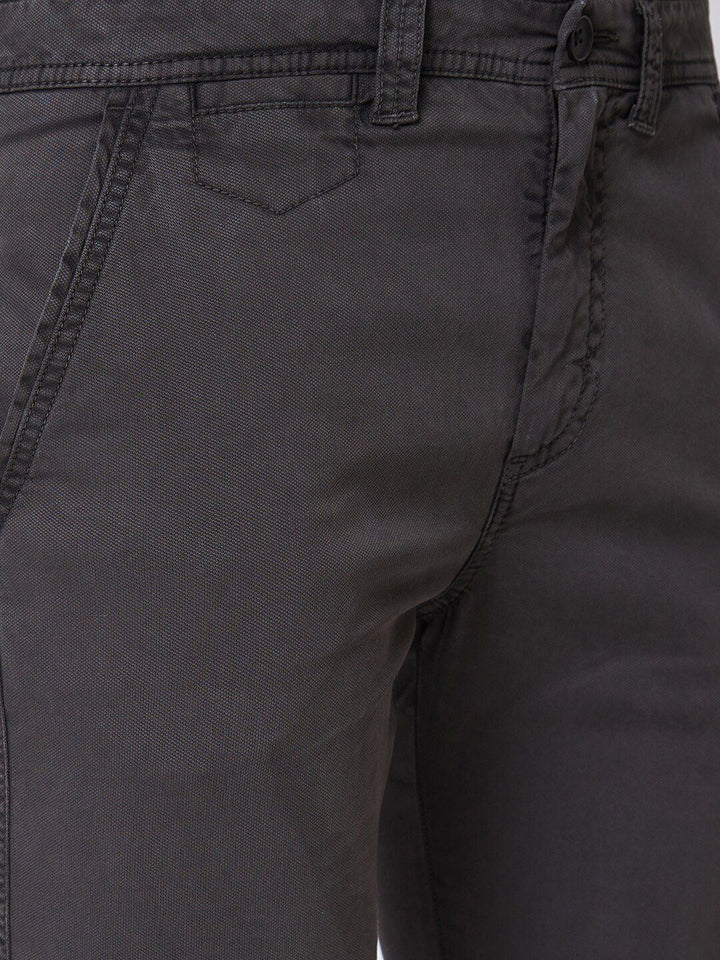 SPYKAR Men Slim Fit Mid Rise Cotton Trousers