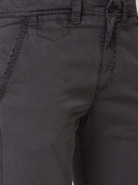 SPYKAR Men Slim Fit Mid Rise Cotton Trousers