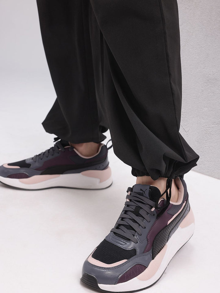 HRX by Hrithik Roshan Women Flared Lifestyle Track Pants with Toggle Hem