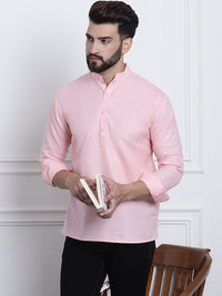 SOJANYA Men Pink Kurta