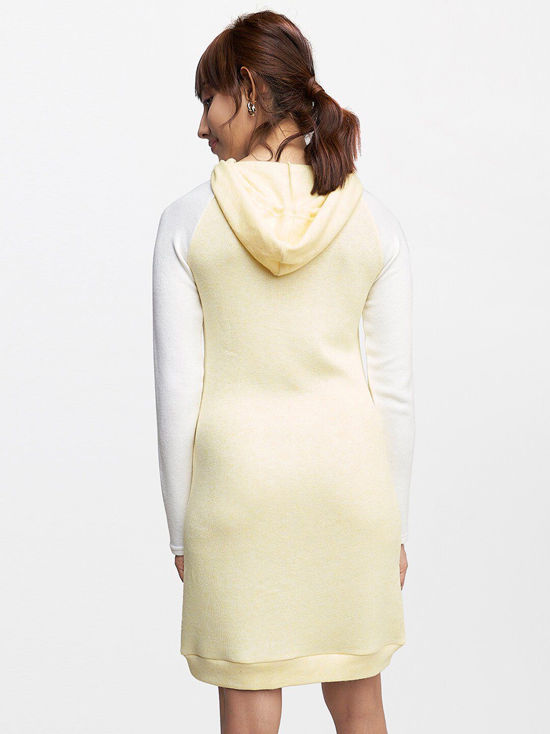 AND Yellow & White T-shirt Dress