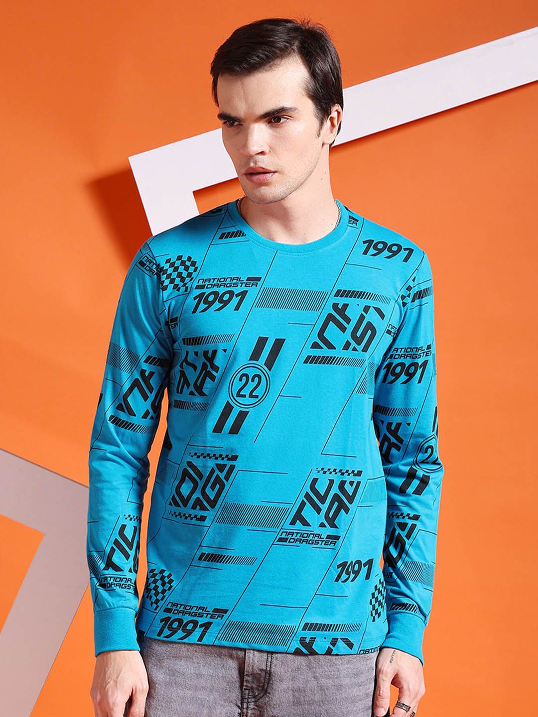 The Indian Garage Co V-Neck Cotton T-shirt