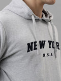 ADRO Men Printed Hooded Pullover Sweatshirt