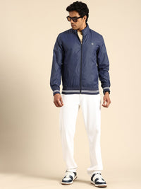 Being Human Mock Collar Varsity Jacket