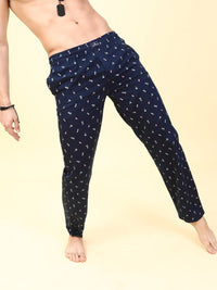 The Indian Garage Co Men's Pure Cotton Printed Lounge Pants