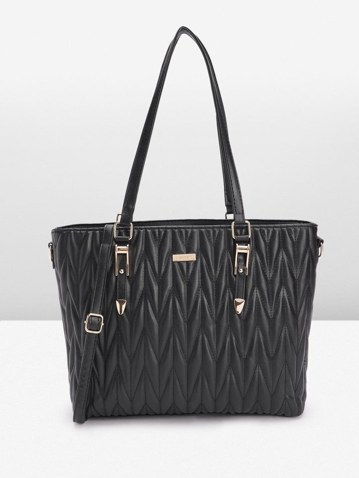 DressBerry Structured Quilted Shoulder Bag