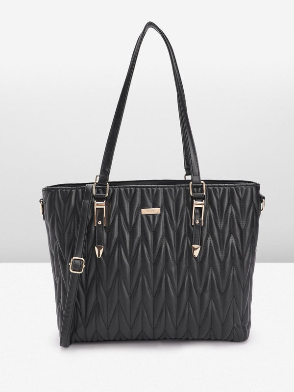 DressBerry Structured Quilted Shoulder Bag