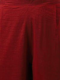 KALINI Striped Regular Thread Work Kurta with Palazzos