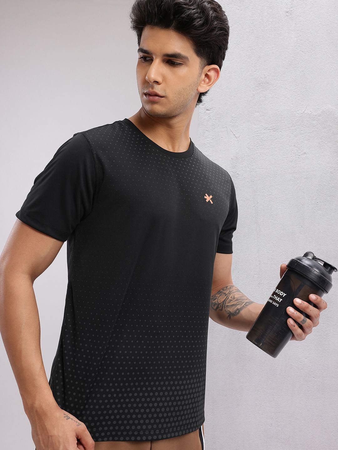 HRX by Hrithik Roshan Men Printed Rapid-Dry Training T-shirt