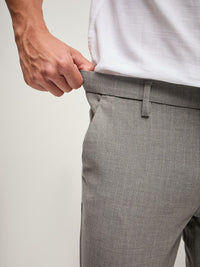 THE BEAR HOUSE Men Solid 4 Way Stretch Formal Trouser