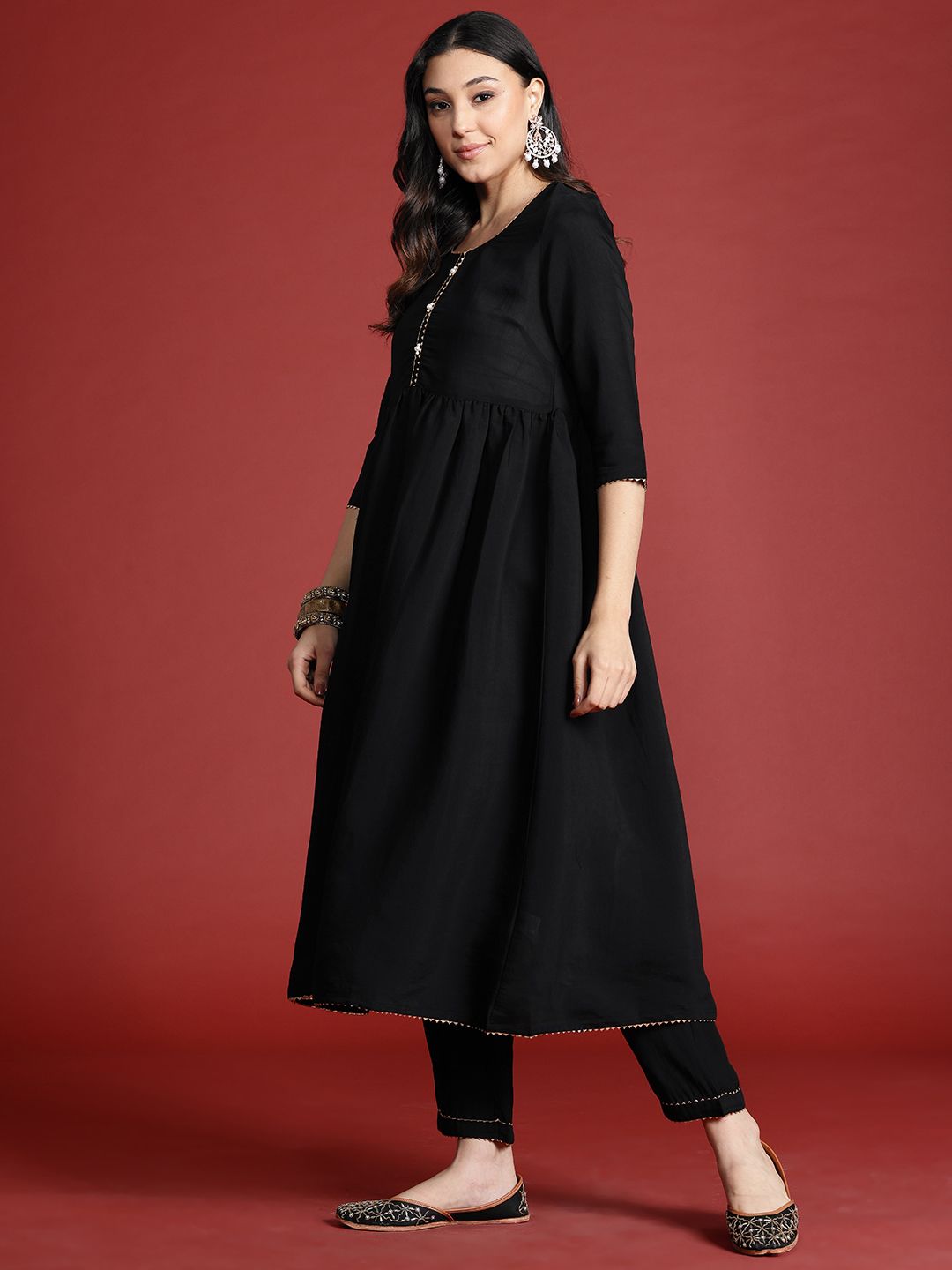 Anouk Tyohaar Gotta Patti Kurta with Trousers  With Dupatta