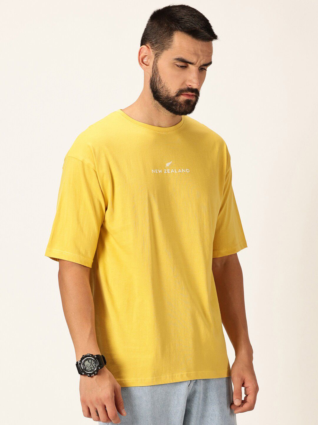 Thomas Scott Graphic Printed Bio Finish Pure Cotton Oversized T-shirt