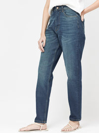 RAREISM Women Comfort Clean Look Light Fade Cotton Jeans