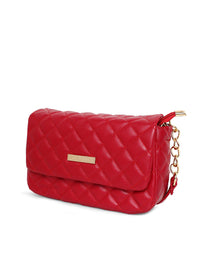 Lisa Haydon for Lino Perros Red Quilted Sling Bag