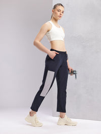 HRX by Hrithik Roshan Women Colourblocked Cropped Running Track Pants with Zip Detail