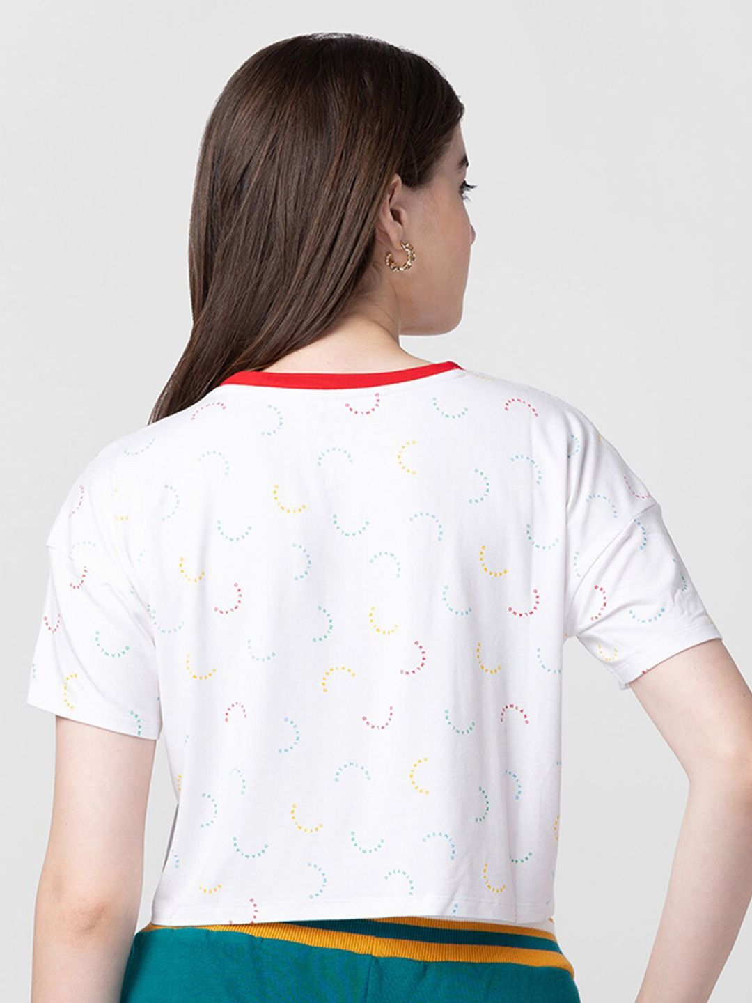 SPYKAR Women Typography Printed Slim Fit Cotton T-shirt