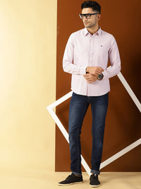 Thomas Scott Men Purple Smart Slim Fit Opaque Casual Shirt