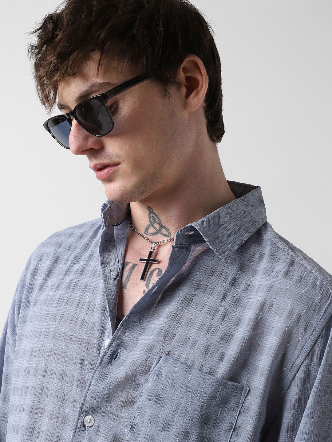 VASTRADO Men Classic Slim Fit Opaque Striped Casual Shirt
