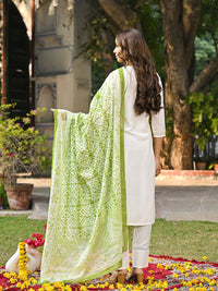 KALINI Women Embroidered Regular Gotta Patti Kurta with Trousers & With Dupatta