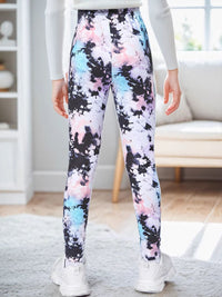 YK Girls Printed Pure Cotton Ankle Length Leggings