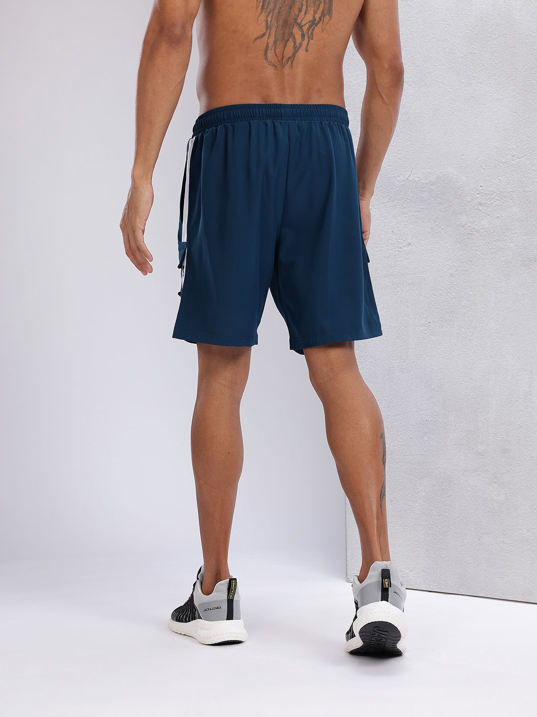 HRX by Hrithik Roshan Men Typography Printed Mid-Rise Cargo-Style Training Shorts