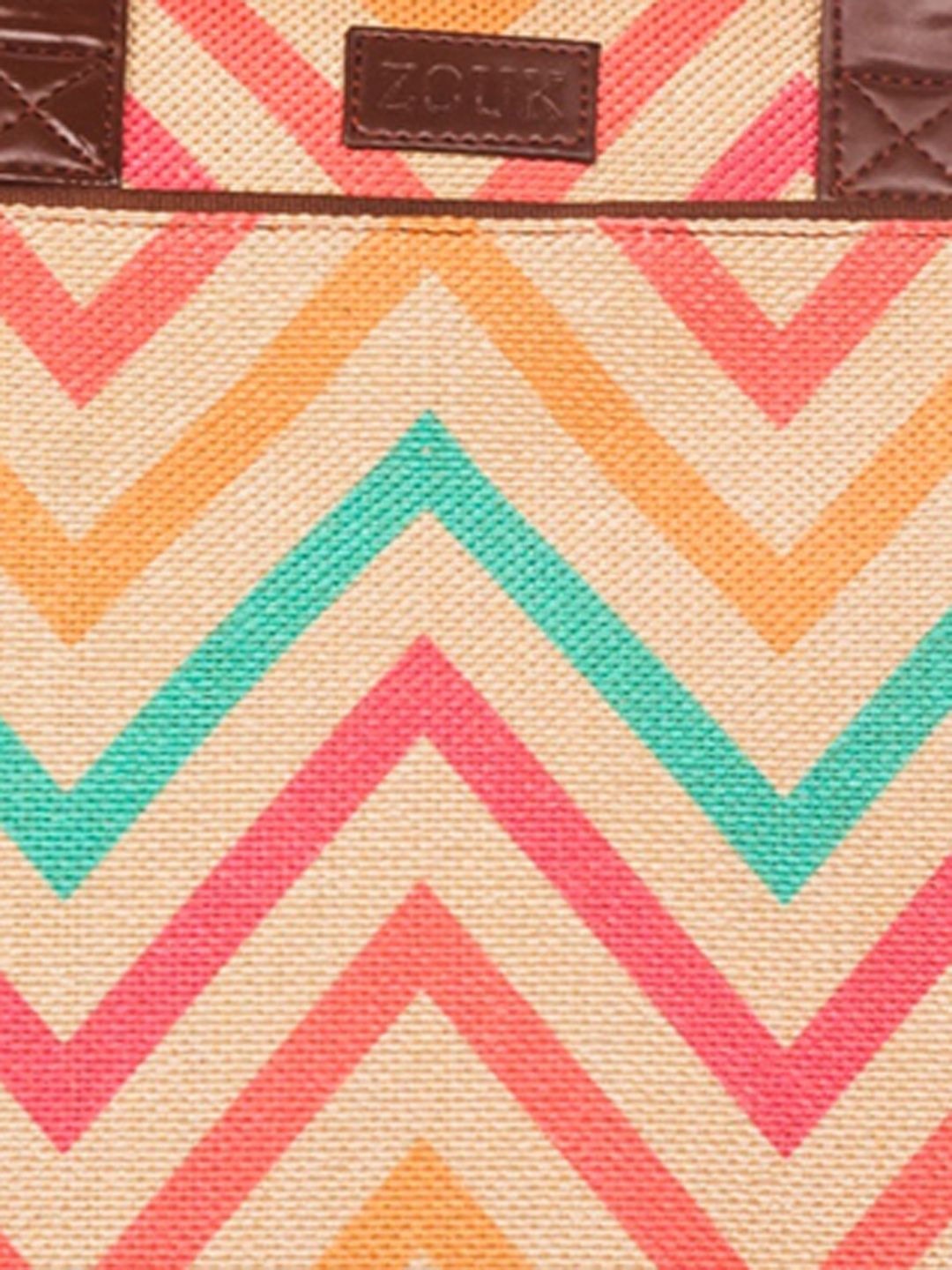 ZOUK Unisex Multicoloured Printed Vegan Leather 16 Inch  Laptop Bag
