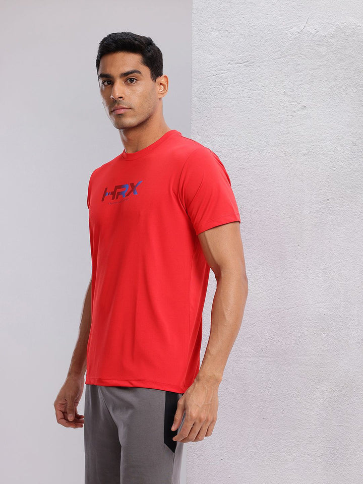 HRX by Hrithik Roshan Brand Logo Print Rapid-Dry Training T-shirt