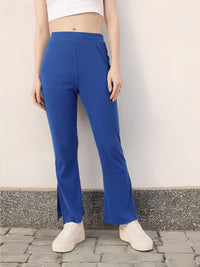 DressBerry Women Nostalgic Flare Rib Knit Leggings