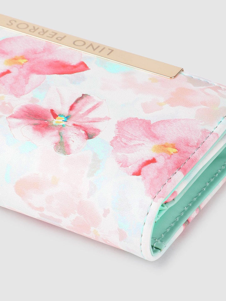 Lino Perros Women Floral Printed Three Fold Wallet