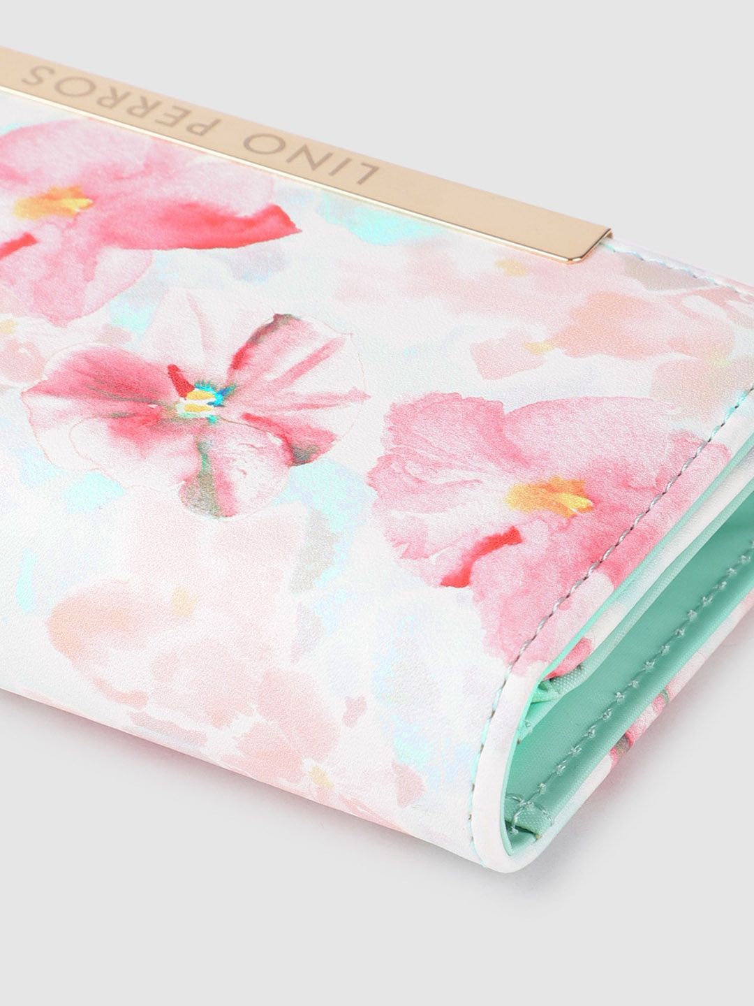 Lino Perros Women Floral Printed Three Fold Wallet