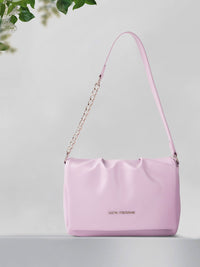 Lino Perros Women Lavender Solid Structured Sling Bag