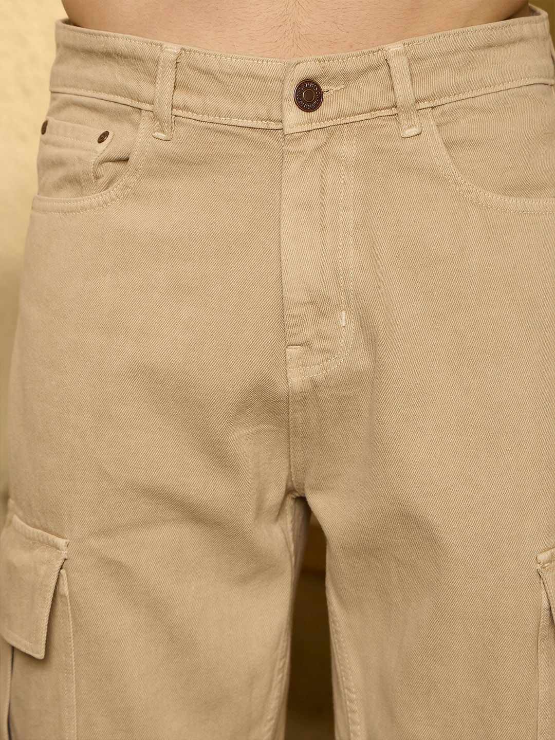 DENNISON Korean Baggy Fit Cargo Jeans