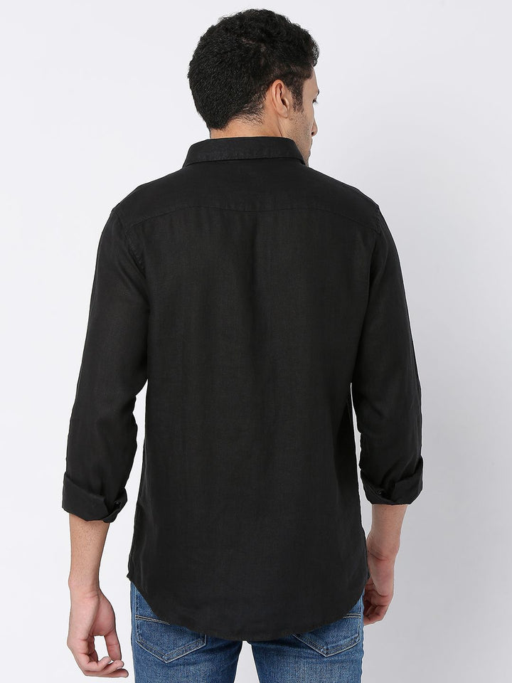 SPYKAR Linen Slim Fit Casual Shirt