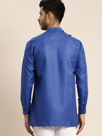 Anug by SOJANYA Men Blue Solid Kurta
