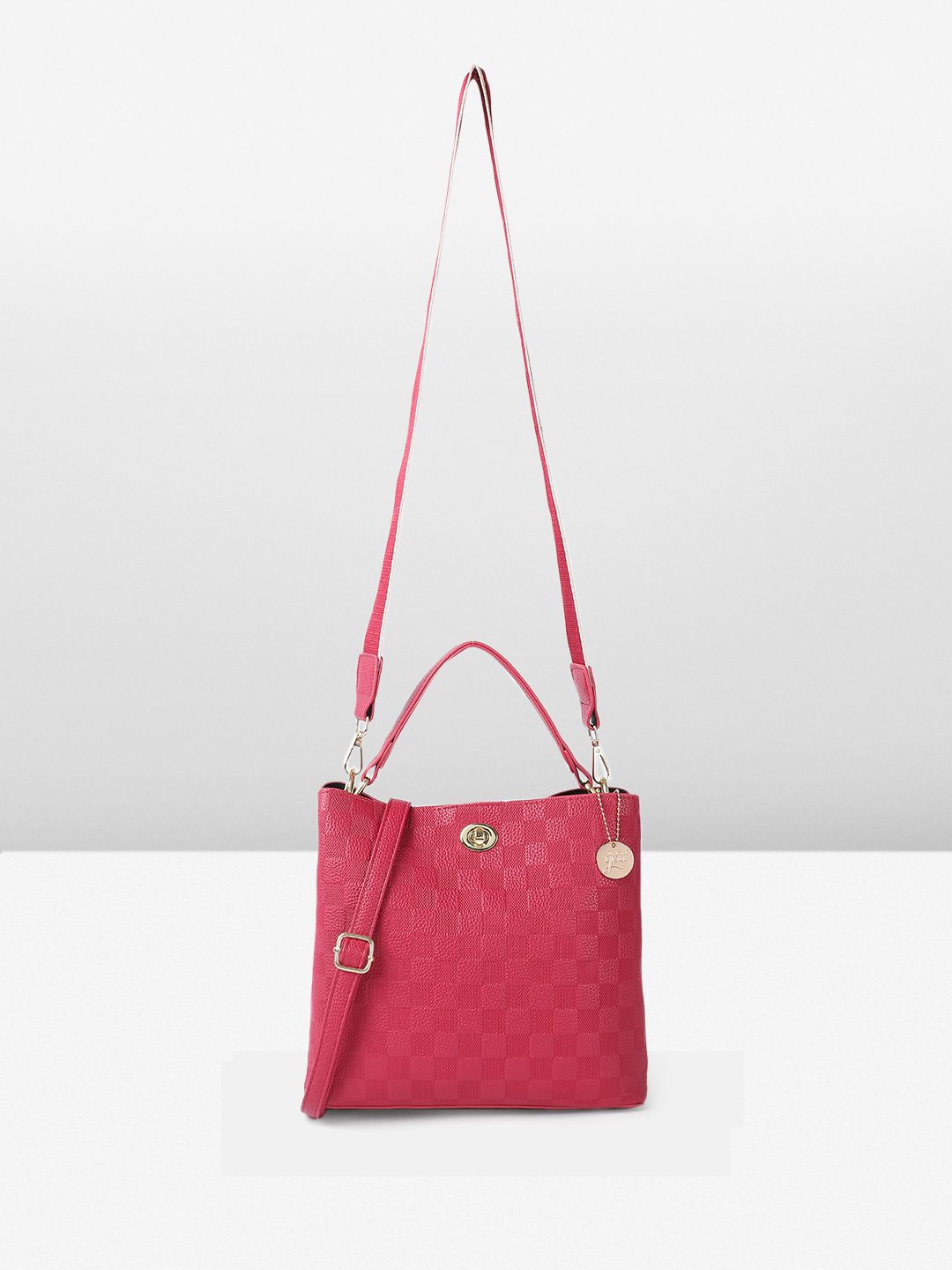 all about you Geometric Textured Structured Handheld Bag
