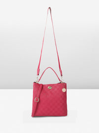 all about you Geometric Textured Structured Handheld Bag