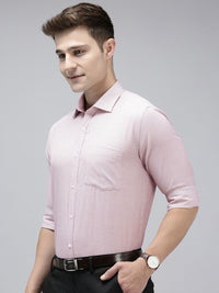 Park Avenue Slim Fit Self Design Textured Opaque Formal Shirt