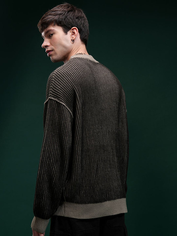 Lelaki Highlander Sweater Leher Bulat