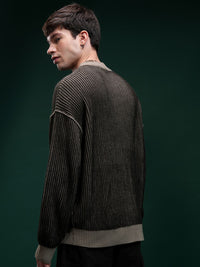 Lelaki Highlander Sweater Leher Bulat