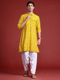 Anouk Men Ethnic Motifs Printed Regular Kurta with Salwar