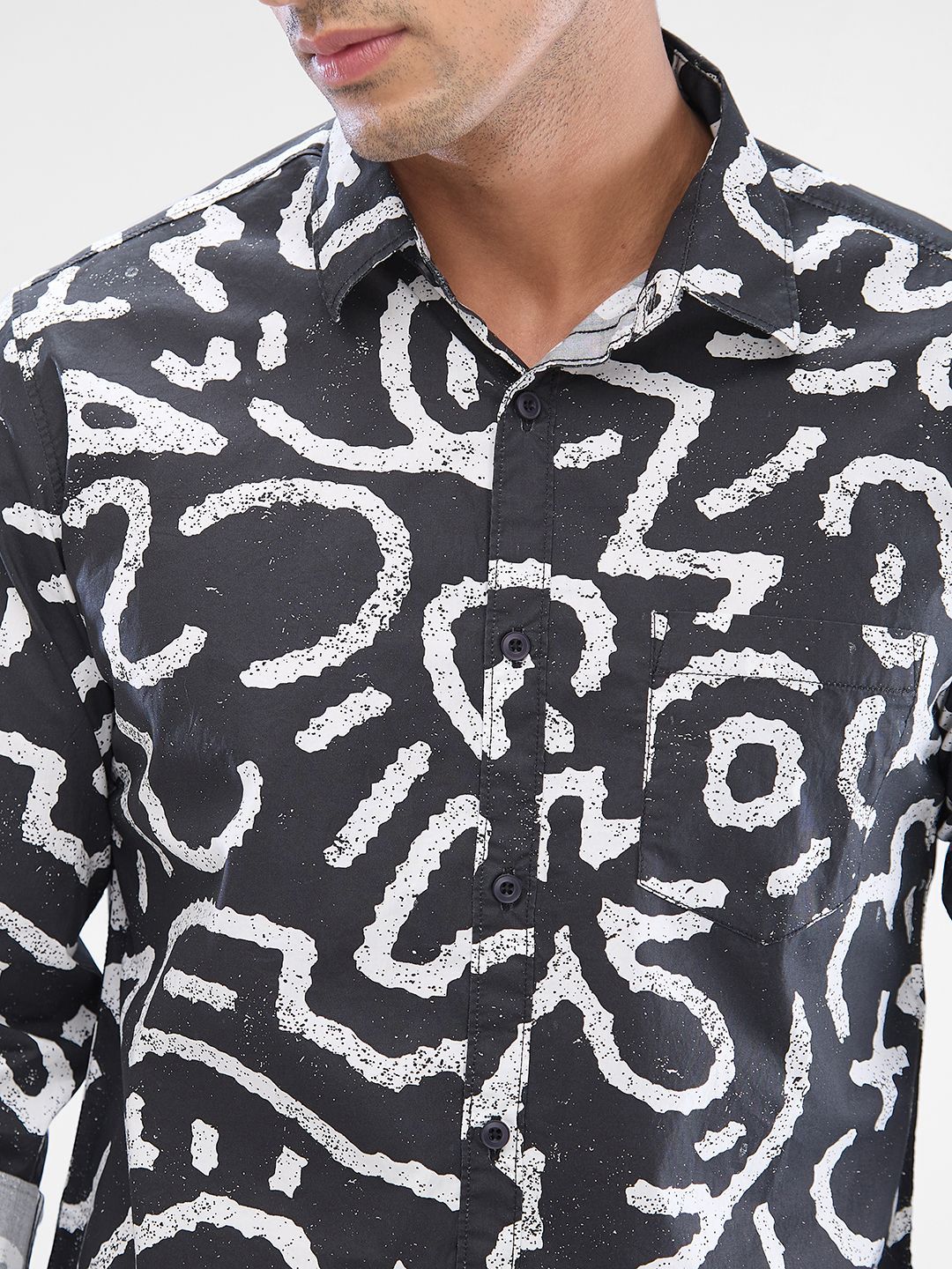 SPYKAR Men Slim Fit Opaque Printed Casual Shirt