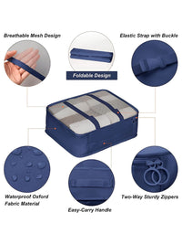 Cortina Navy Blue & Grey 6 Pieces Water Resistant Multi-Utility Organisers