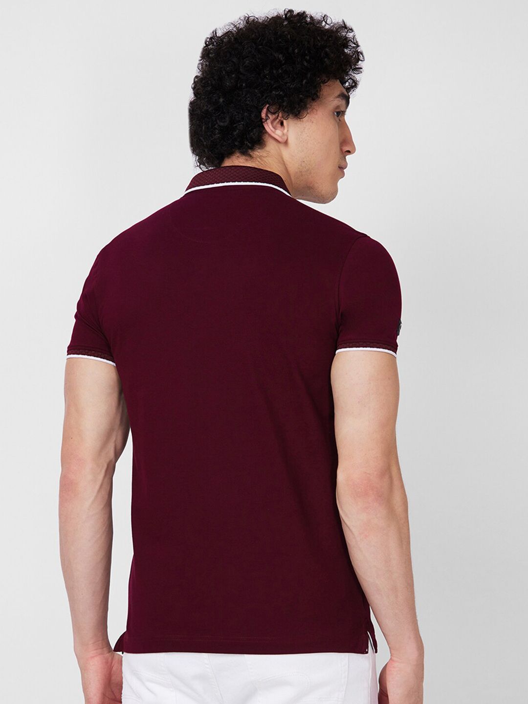 SPYKAR Polo Collar Slim Fit T-shirt