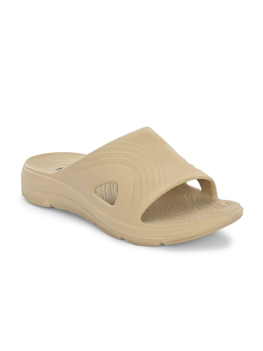 HRX by Hrithik Roshan Men Beige Textured Slip On Sliders