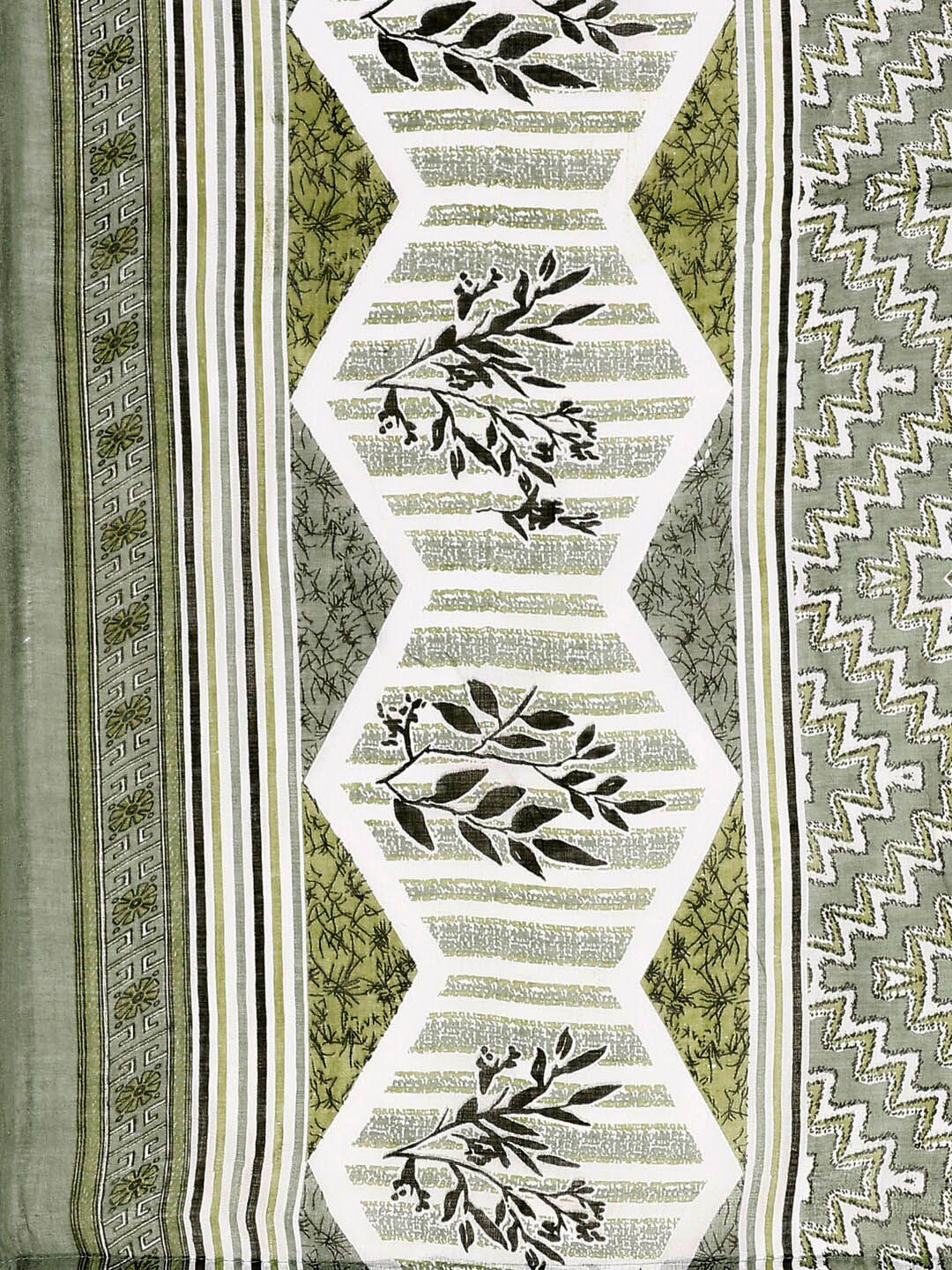 KALINI Floral Printed Straight Kurta With Trousers & Dupatta