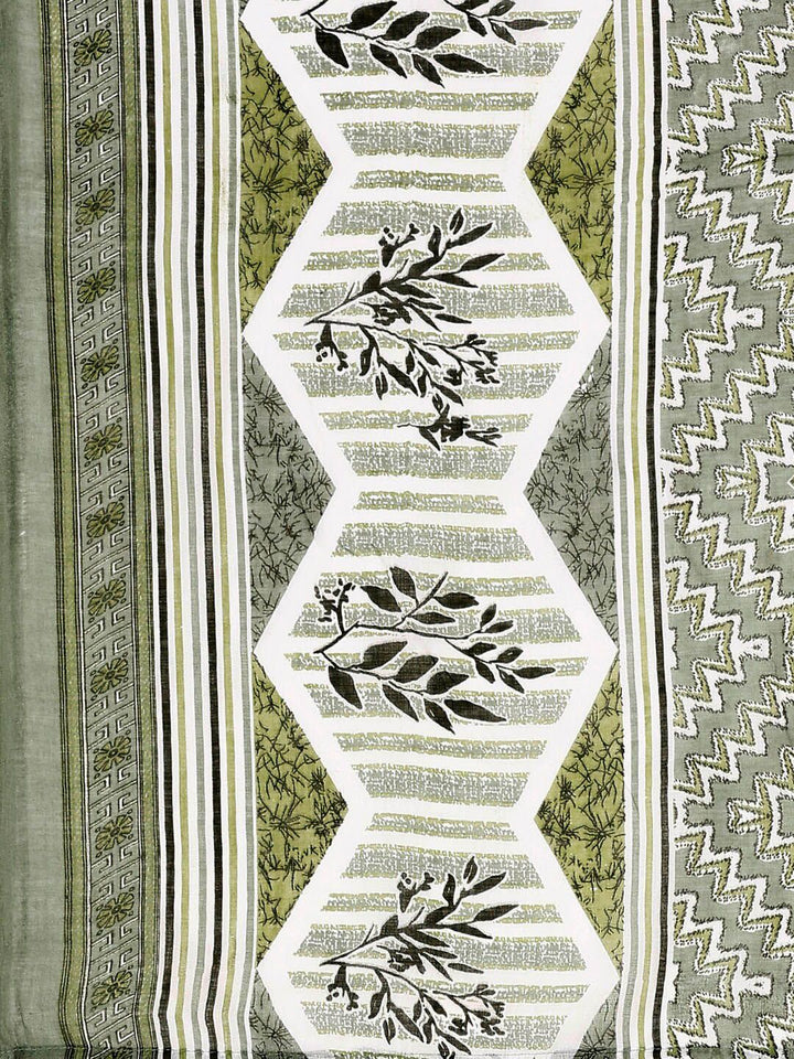KALINI Floral Printed Straight Kurta With Trousers & Dupatta