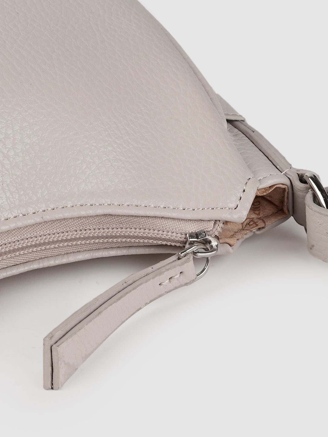 Lino Perros Women Beige Solid Structured Shoulder Bag